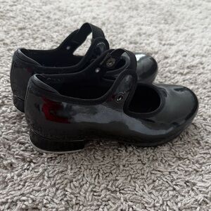 Kids Black Patent Tap Shoes